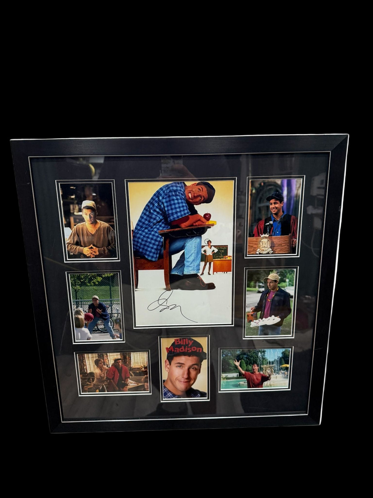 ADAM SANDLER SIGNED MONTAGE FRAME FROM BILLY MADDISON