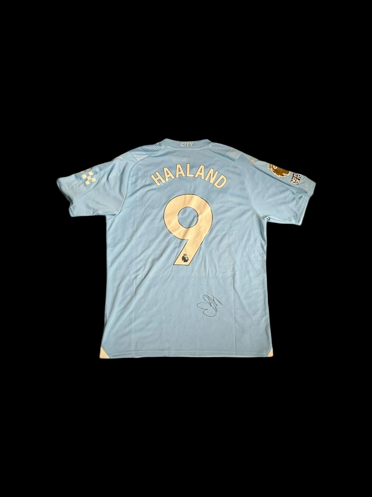 HAALAND SIGNED 23/24 MANCHESTER CITY HOME SHIRT