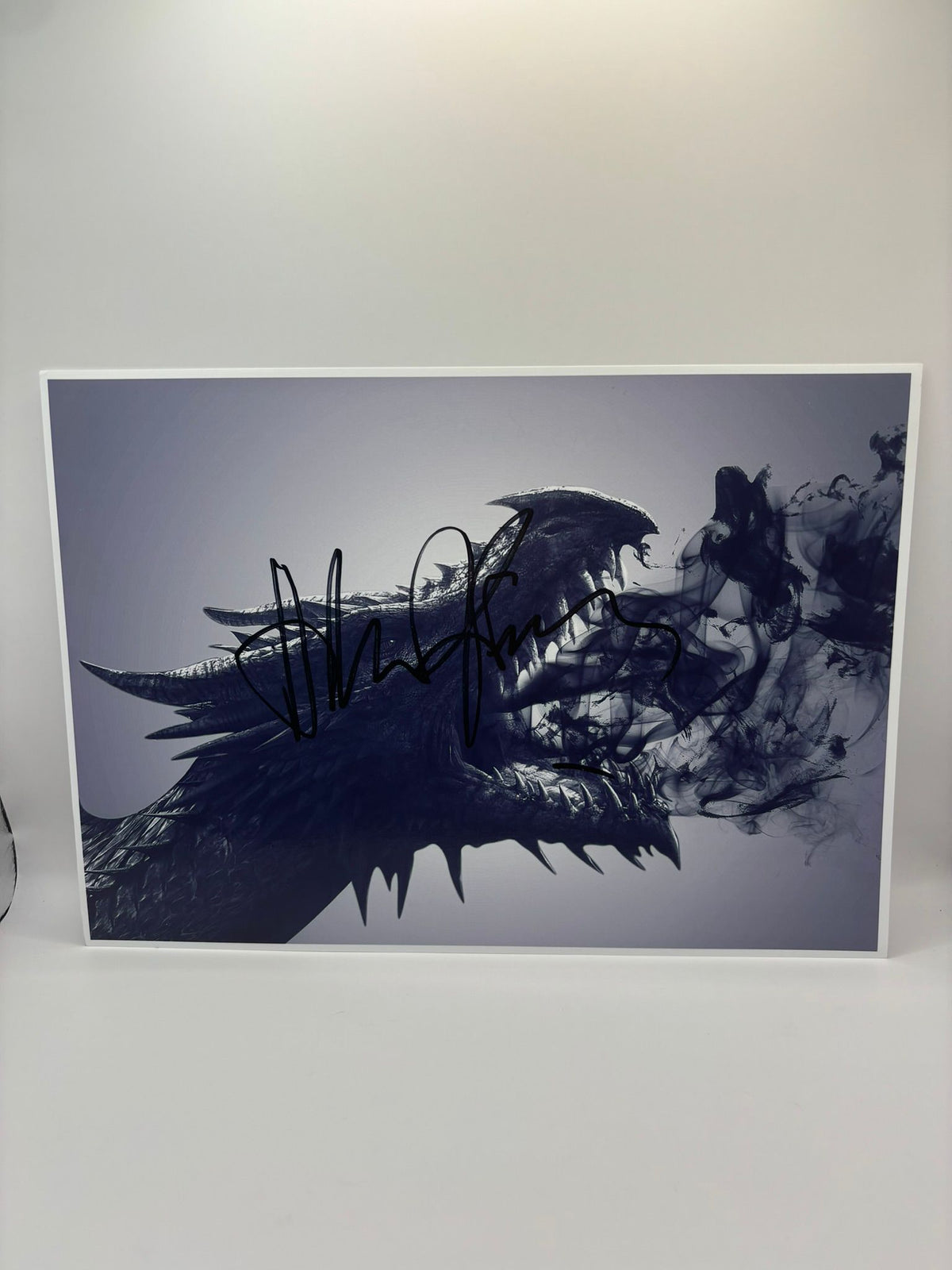 Official How to Train Your Dragon artwork hand-signed by composer Hans Zimmer in bold permanent marker, featuring a Limelight Memorabilia Certificate of Authenticity.