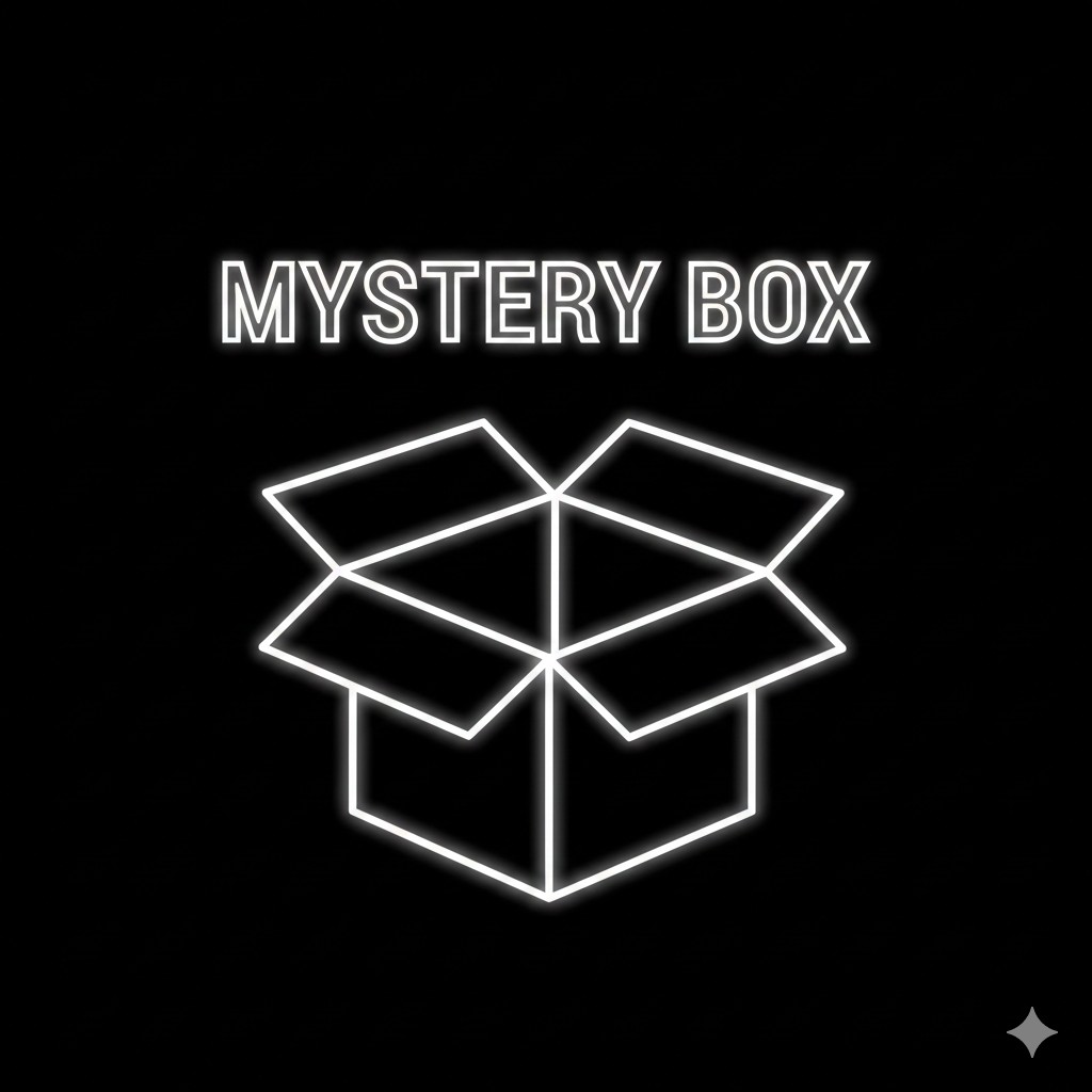Icon representing the Limelight Memorabilia Mystery Box product category, indicating surprise and the unboxing of signed collectibles (football, boxing, or film/music).