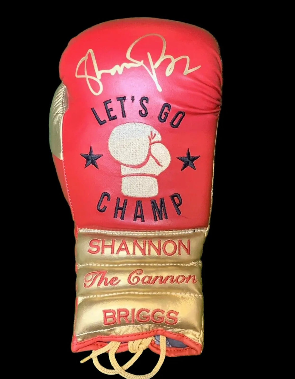 Shannon Briggs Signed Glove LIMELIGHT MEMORABILIA