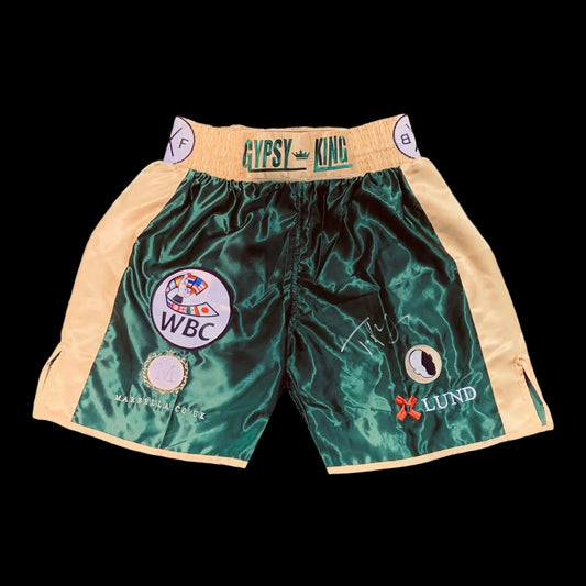 Tyson Fury Signed BOXING SHORTS