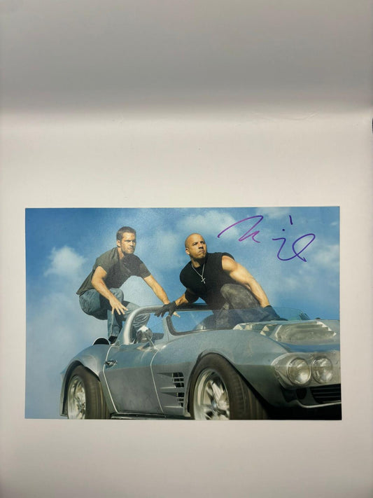 VIN DIESEL FAST AND FURIOUS SIGNED PHOTO