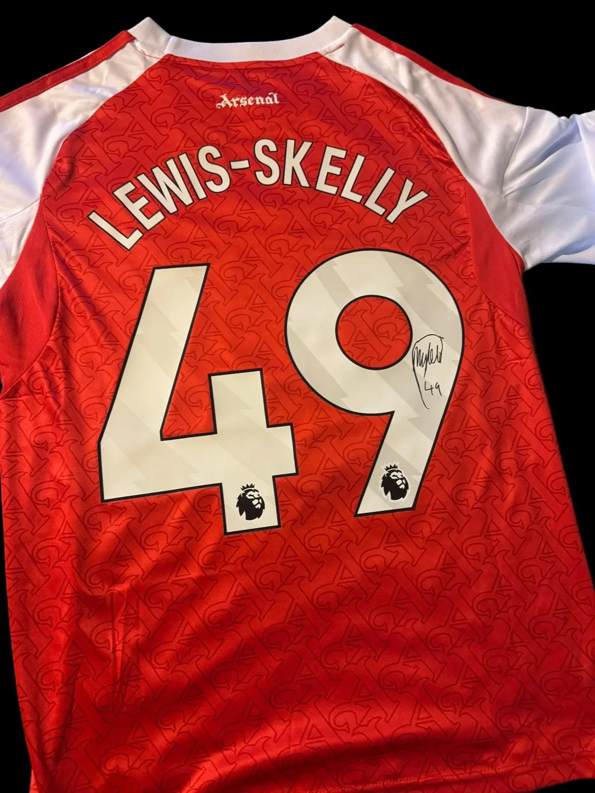 myles lewis-skelly signed arsenal 25/26 home shirt LIMELIGHT MEMORABILIA