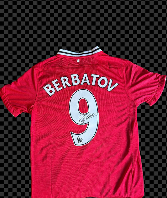 Berbatov signed Manchester United 2011/12 home shirt LIMELIGHT MEMORABILIA