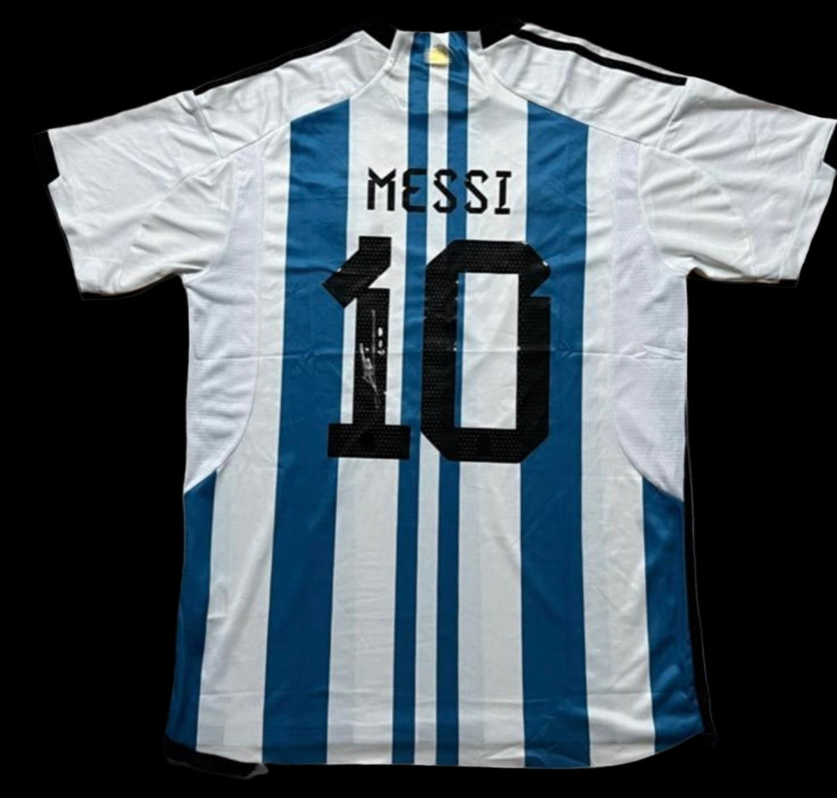 Lionel Messi Signed Argentina World Cup Winning Shirt LIMELIGHT MEMORABILIA
