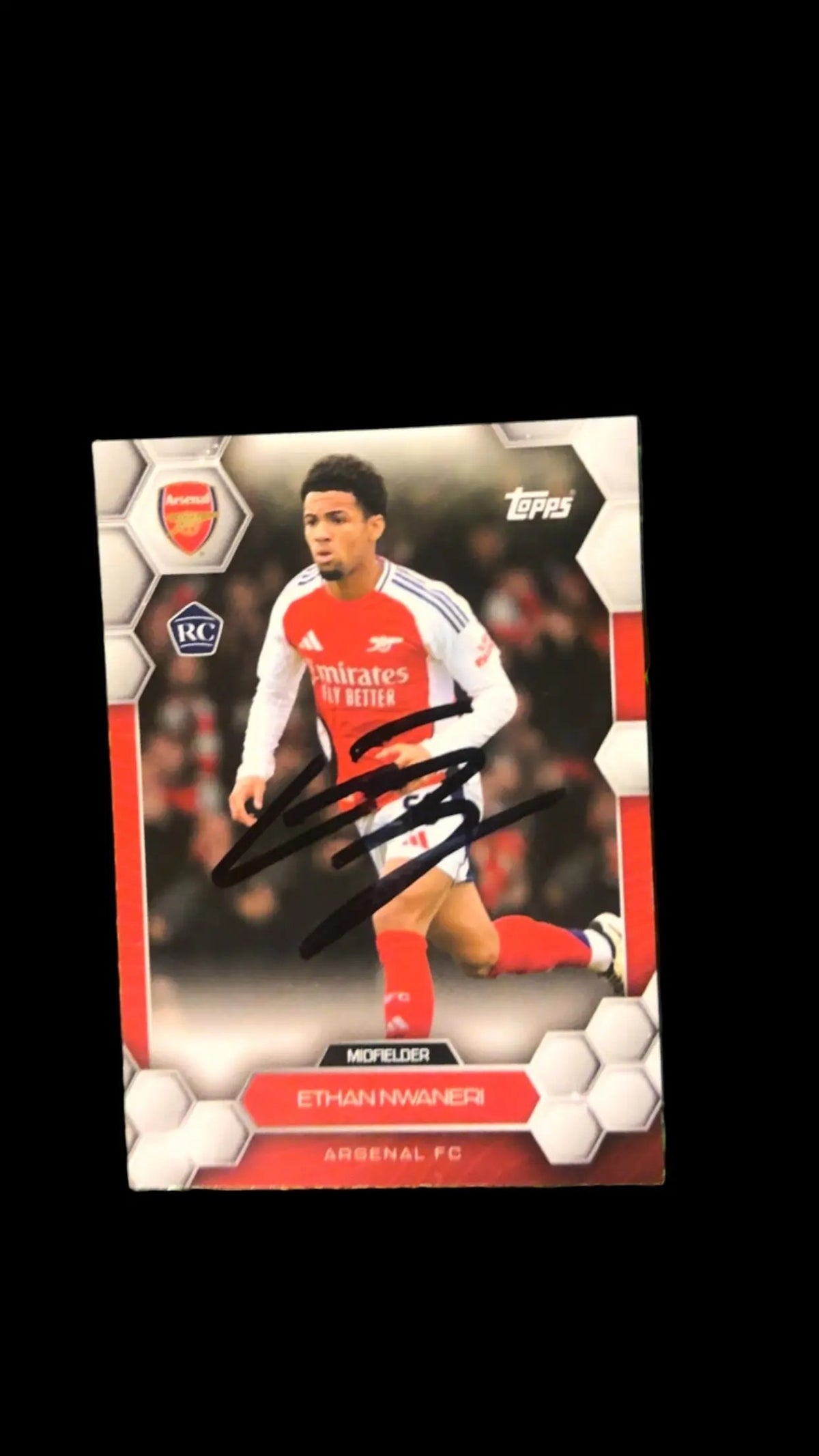 Ethan Nwaneri signed card LIMELIGHT MEMORABILIA