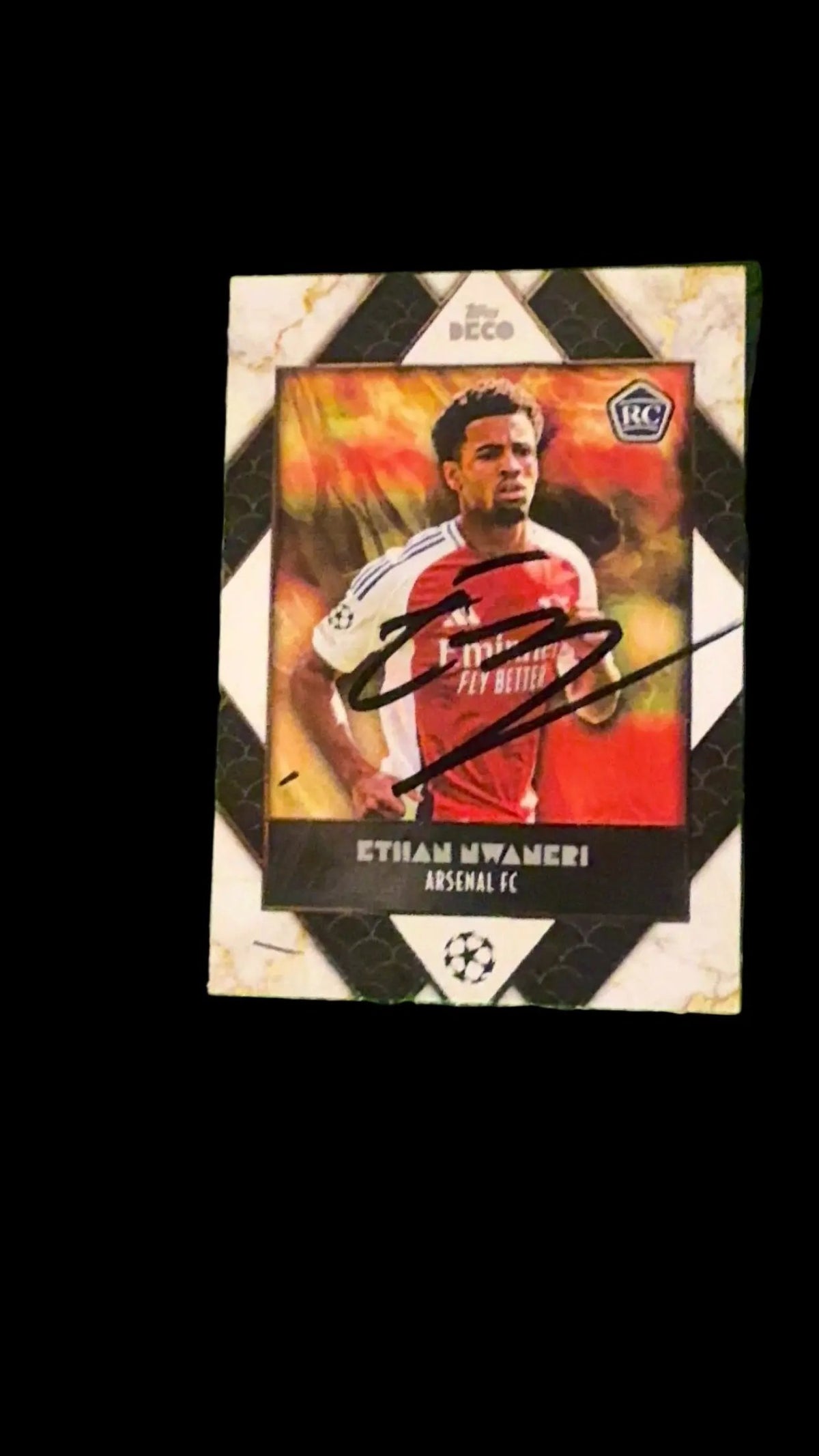 Ethan Nwaneri signed card LIMELIGHT MEMORABILIA
