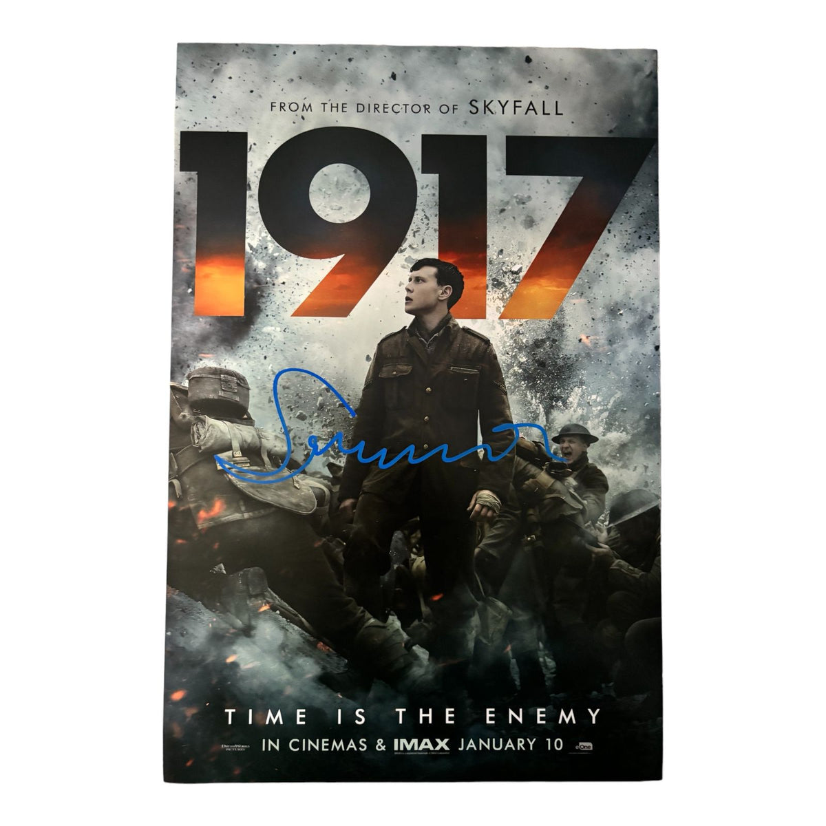 DIRECTOR OF 1917 MOVIE SAM MENDES SIGNED POSTER