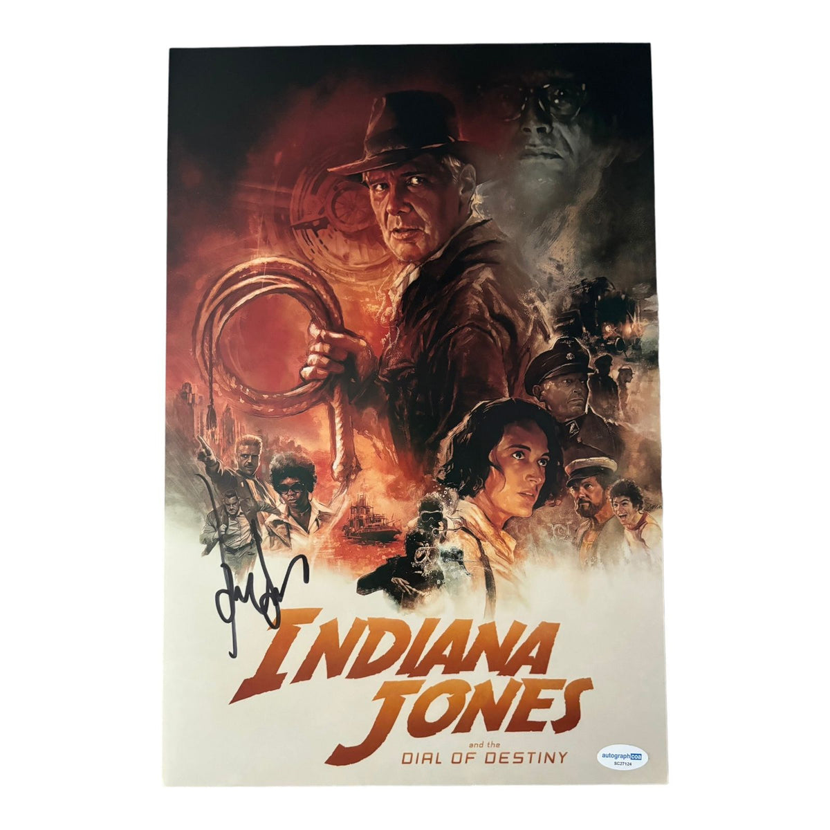 HARRISON FORD SIGNED INDIANA JONES POSTER