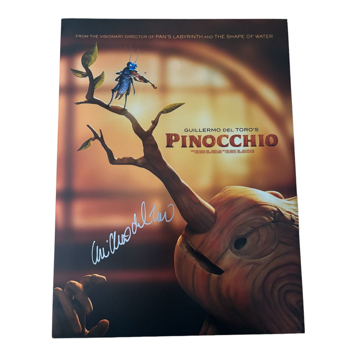 DIRECTOR OF PINOCCHIO guillermo del toro SIGNED PHOTO