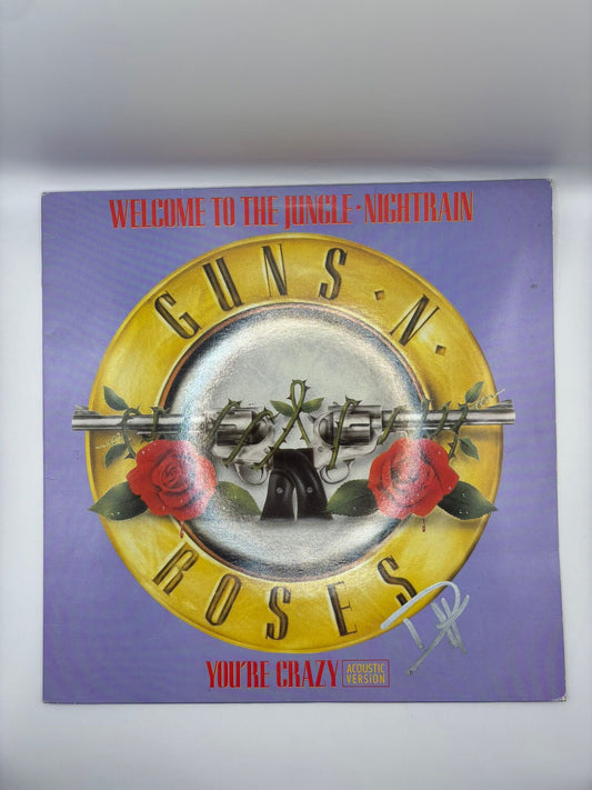 GUNS N ROSES SIGNED ALBUM LIMELIGHT MEMORABILIA