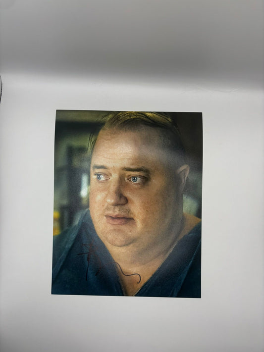 BRENDAN FRASER SIGNED THE WHALE PHOTO