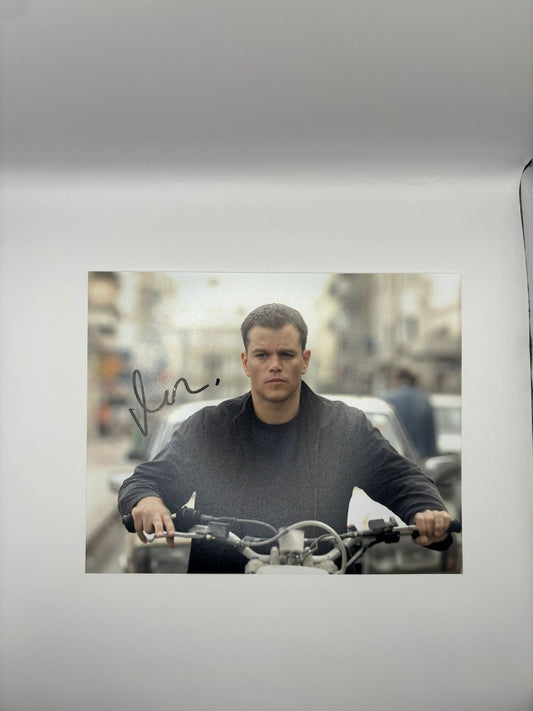 MATT DAMON SIGNED PHOTO