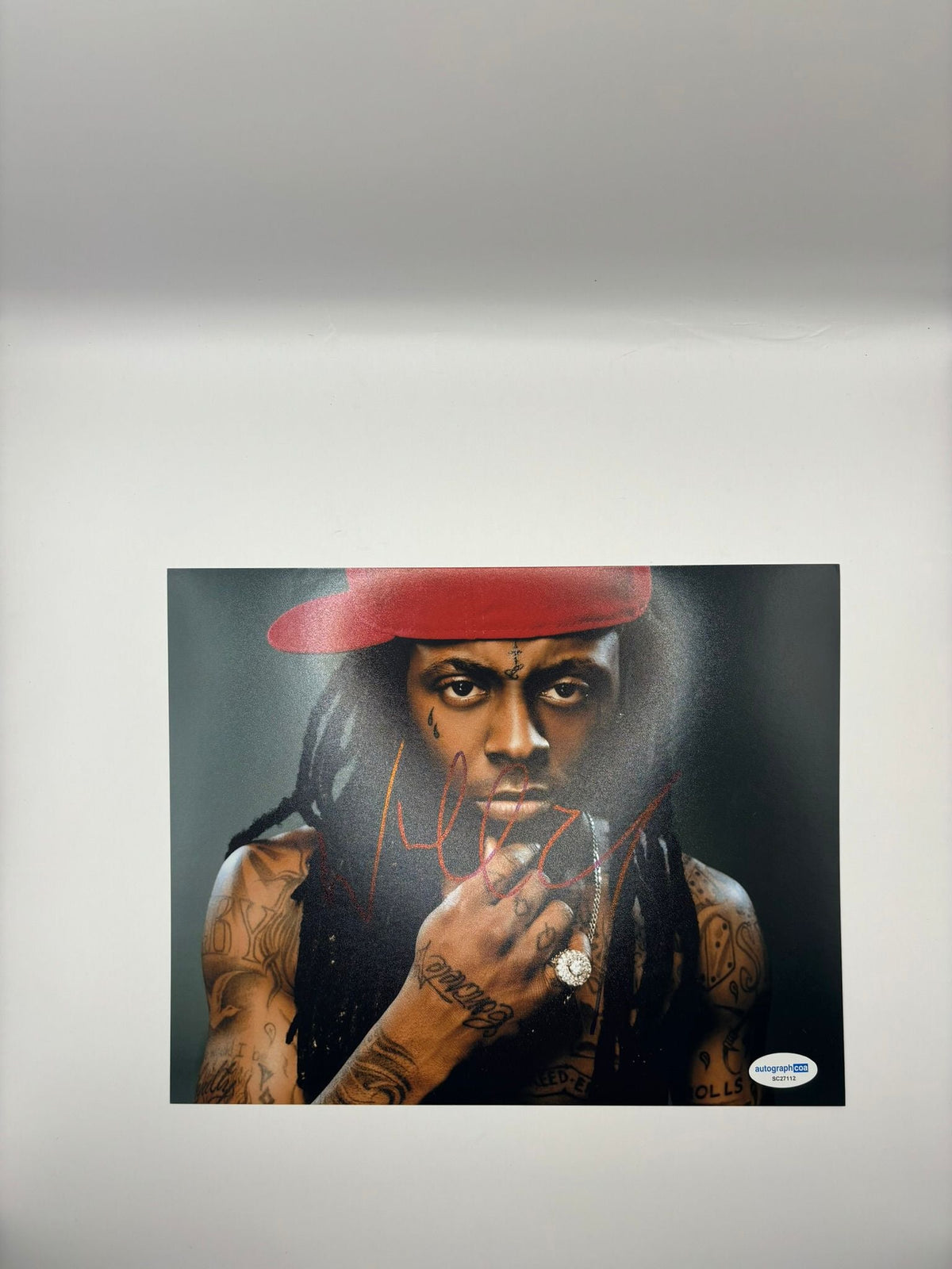 LIL WAYNE SIGNED PHOTO LIMELIGHT MEMORABILIA