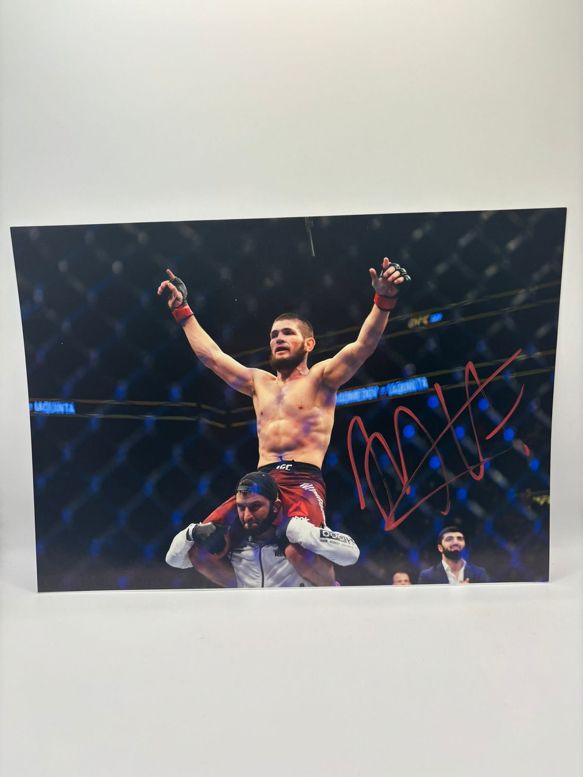 KHABIB numergemadov SIGNED PHOTO LIMELIGHT MEMORABILIA