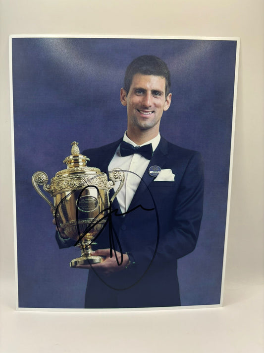 DJOKOVIC SIGNED PHOTO LIMELIGHT MEMORABILIA