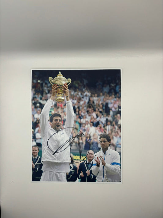 DJOKOVIC SIGNED PHOTO LIMELIGHT MEMORABILIA