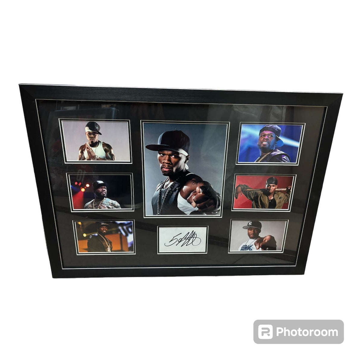 50 CENT SIGNED MONTAGE LIMELIGHT MEMORABILIA
