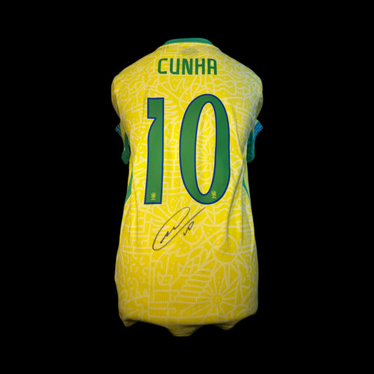 CUNHA SIGNED BRAZIL HOME SHIRT