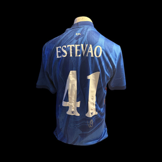 ESTEVAO SIGNED 25/26 CHELSEA SHIRT