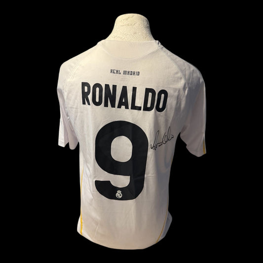 R9 RONALDO SIGNED REAL MADRID SHIRT