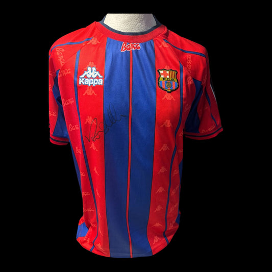 R9 RONALDO FRONT SIGNED BARCELONA SHIRT