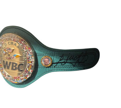 MINI GREEN OFFICIAL WBC BELT SIGNED BY BIVOL UNDISPUTED CHAMPION