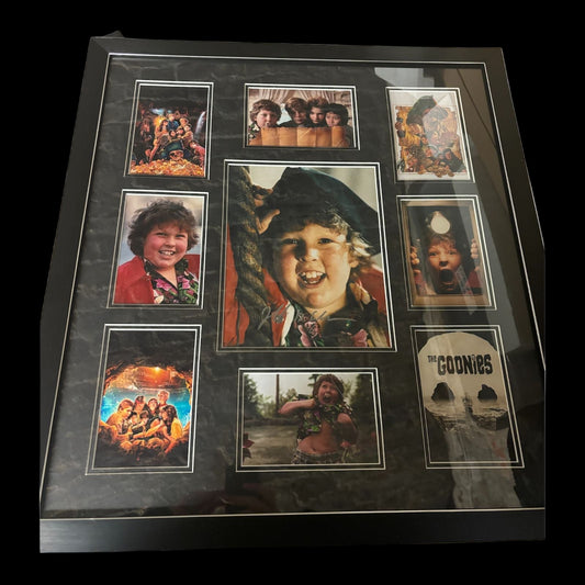 JEFF COHEN SIGNED CHUNK IN THE GOONIES MONTAGE FRAME