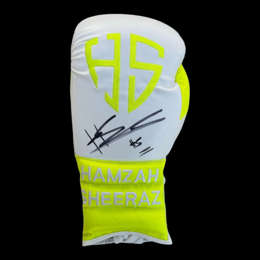 HAMZAH SHEERAZ SIGNED BOXING GLOVE