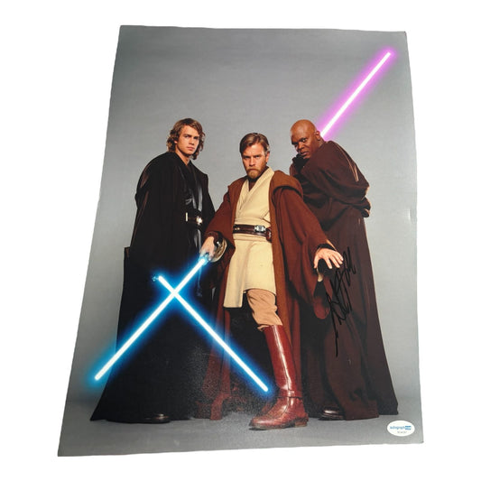 SAMUEL L JACKSON SIGNED STAR WARS PHOTO