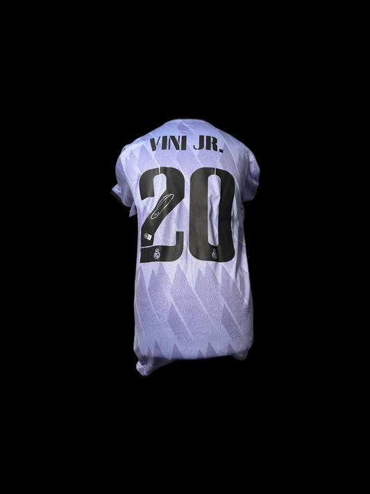 Vinicius Junior SIGNED Real Madrid 2022/23 Away SHIRT
