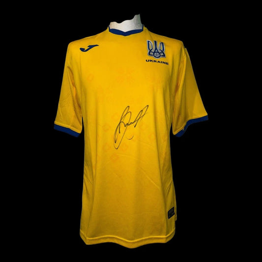 ZINCHENKO SIGNED UKRAINE SHIRT ZL FOOTY