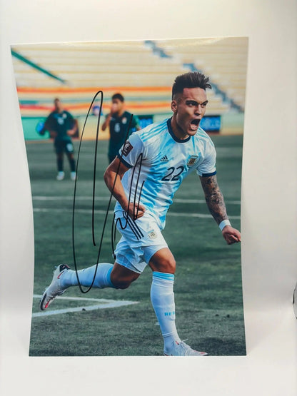 LATAURO MARTINEZ SIGNED PHOTO ZL FOOTY