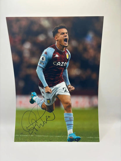 COUTINHO SIGNED PHOTO ZL FOOTY