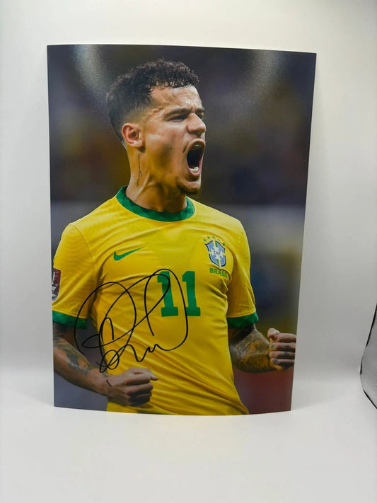 COUTINHO SIGNED PHOTO ZL FOOTY