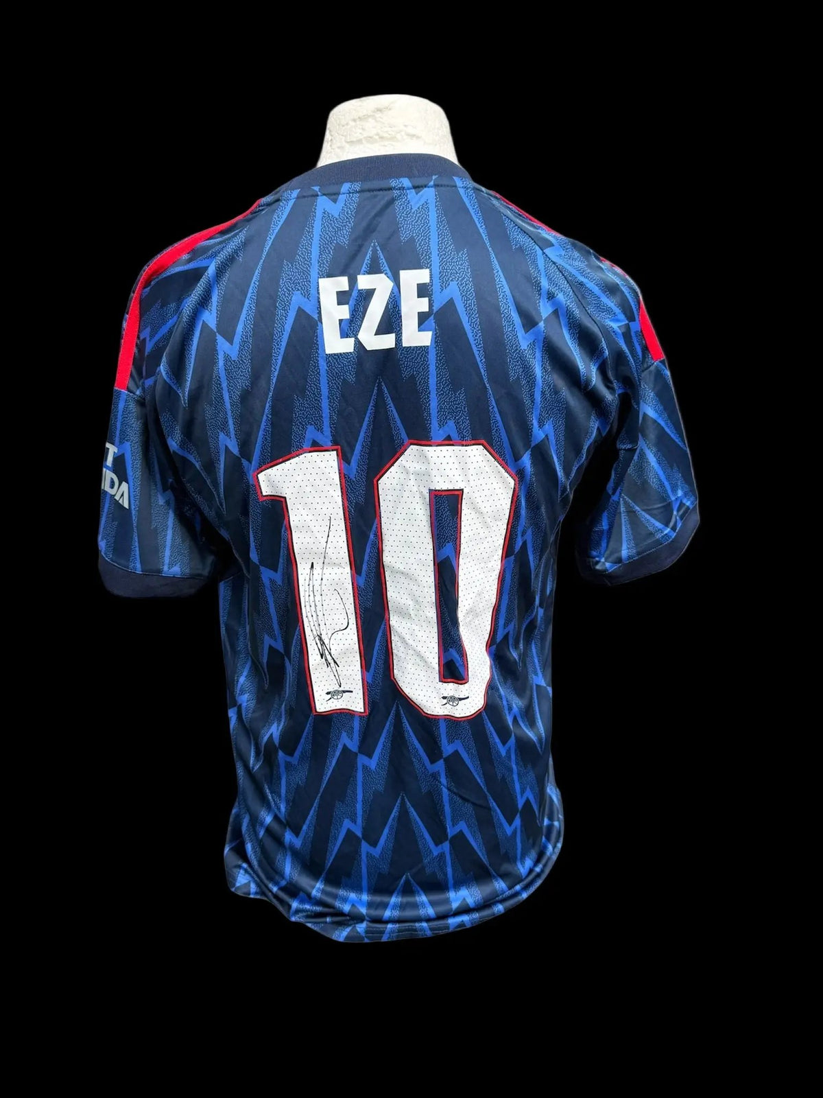 EZE SIGNED ARSENAL 25/26 AWAY SHIRT LIMELIGHT MEMORABILIA