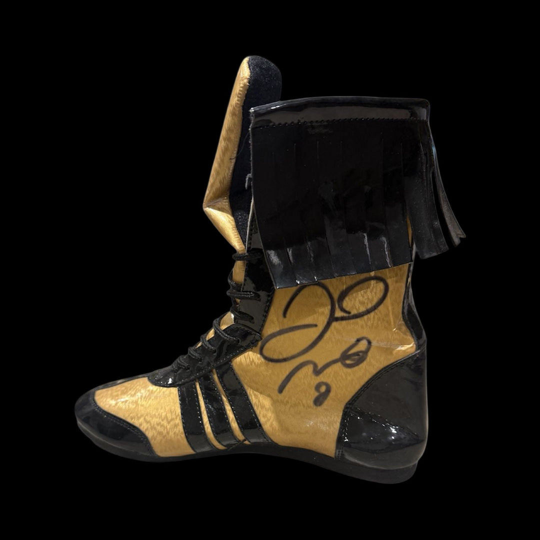 FLOYD MAYWEATHER SIGNED BOXING SHOES – LIMELIGHT MEMORABILIA