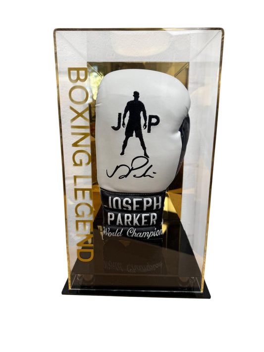 JOSEPH PARKER SIGNED AND CASED BOXING GLOVE
