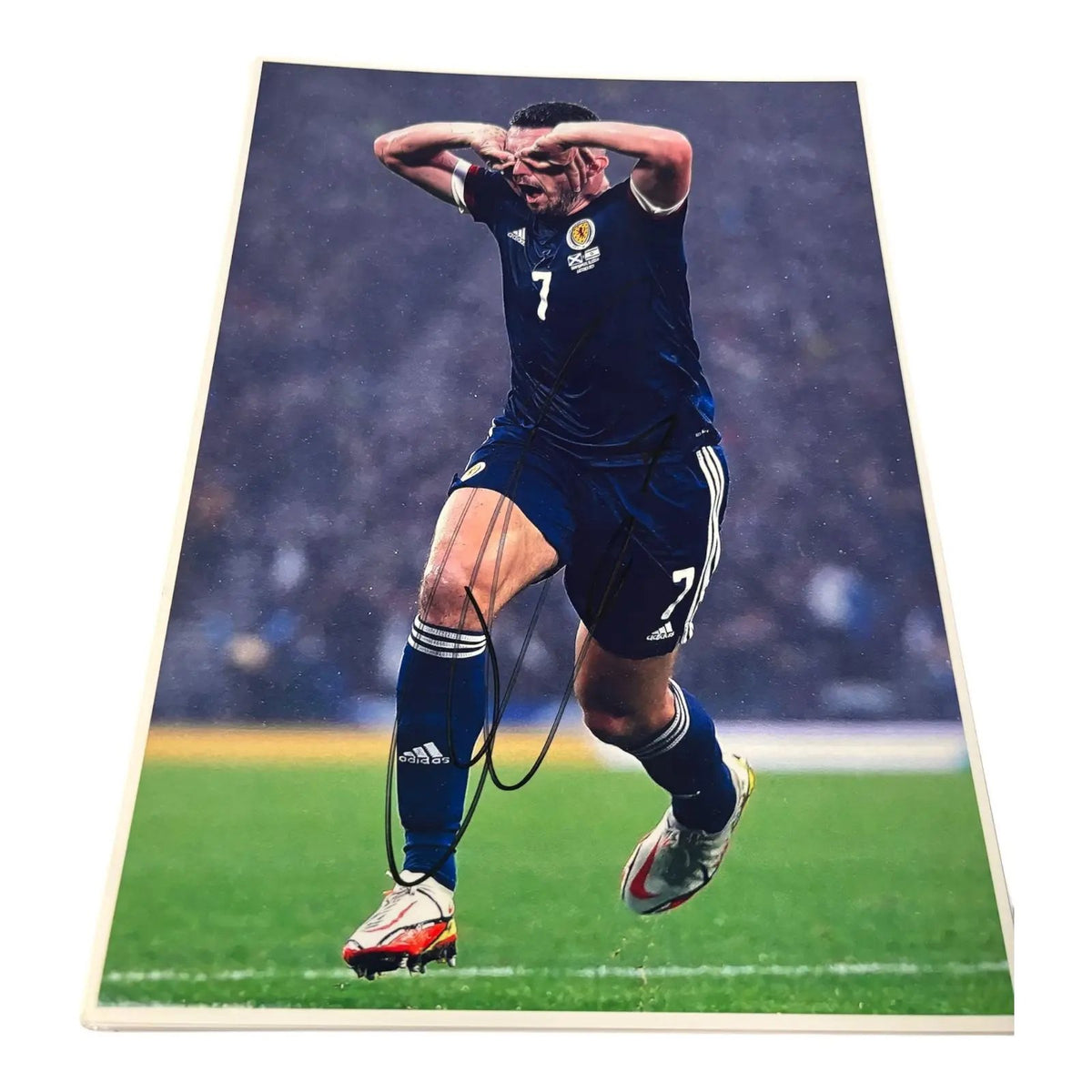JOHN MCGINN SIGNED PHOTO ZL FOOTY