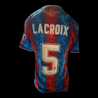 LACROIX SIGNED CRYSTAL PALACE FA CUP WINNING HOME SHIRT ZL FOOTY
