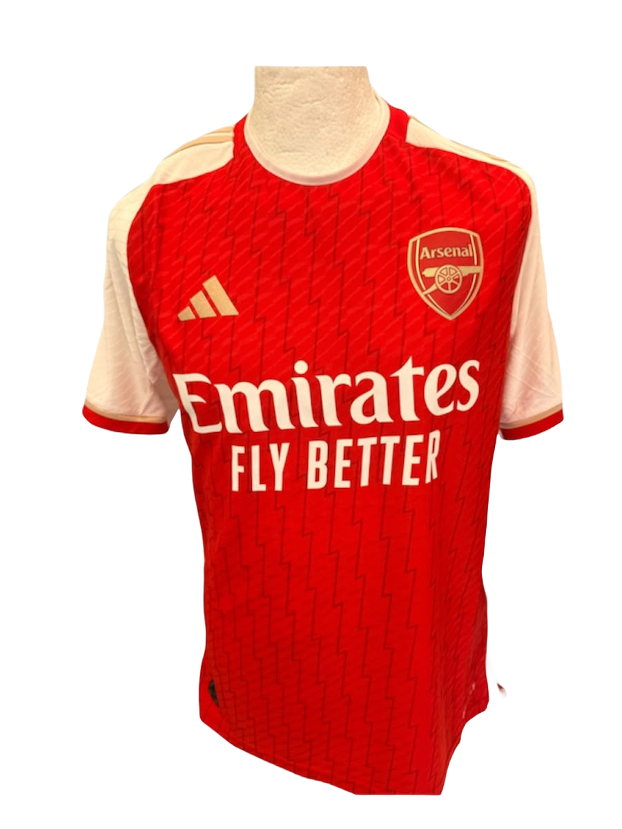 Front view of the Adidas Arsenal home shirt 2023/24 player edition brand new with tags