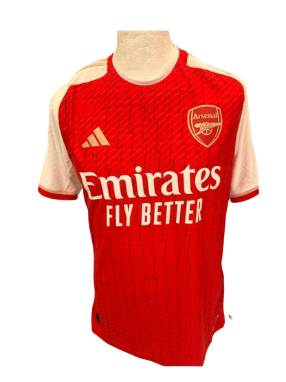 Front view of the Adidas Arsenal home shirt 2023/24 player edition brand new with tags