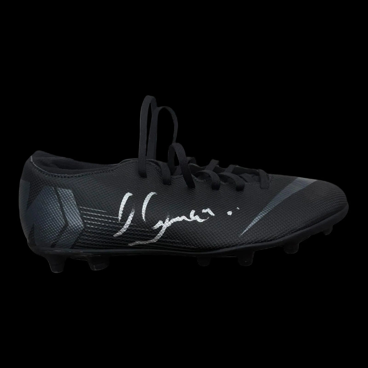 A professional-grade football boot hand-signed by Celtic captain Callum McGregor in bold permanent ink on the side, displayed with an official Limelight Memorabilia COA.