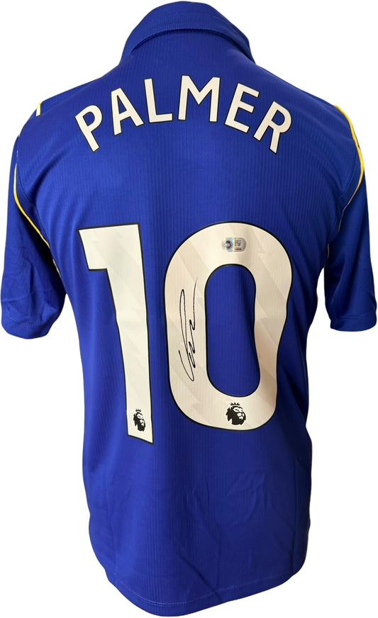 Authentic hand-signed Cole Palmer Chelsea Home Shirt for the 2026/27 season with a clear signature on the front.