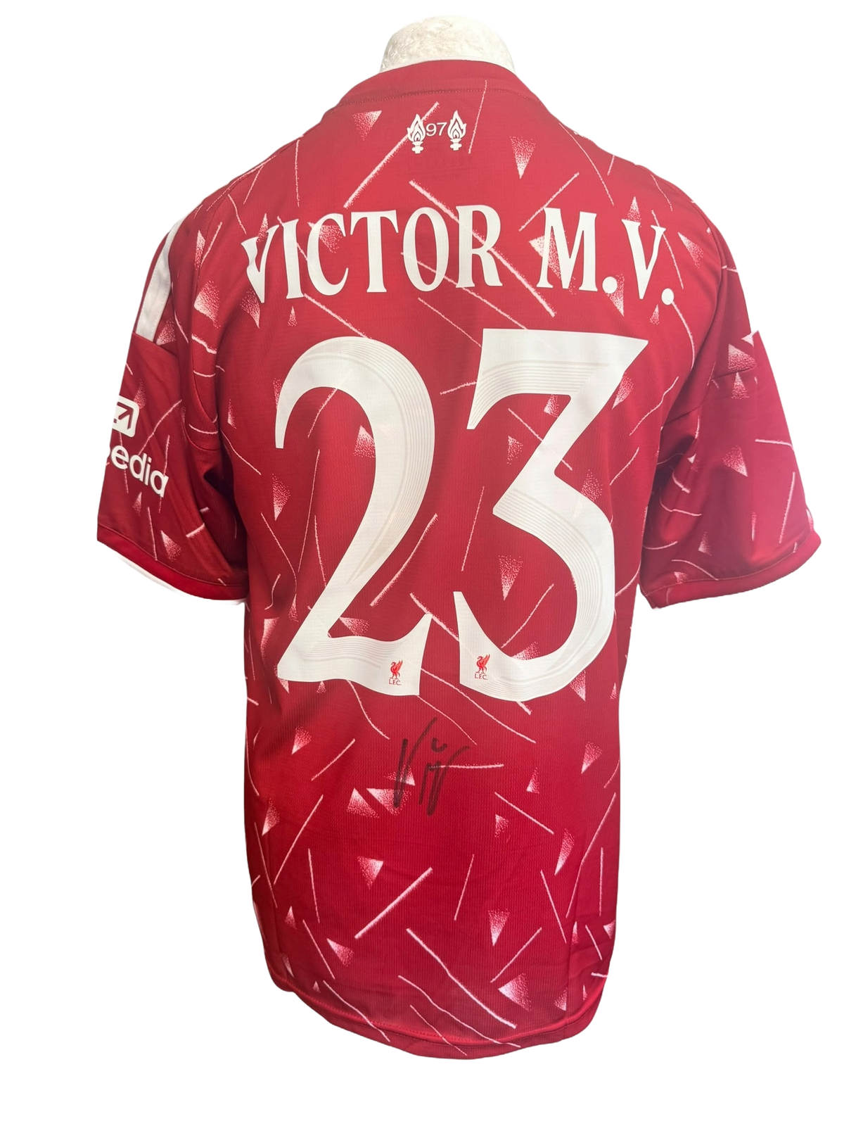 Signed Victor Munoz Liverpool Home Shirt 2026/27