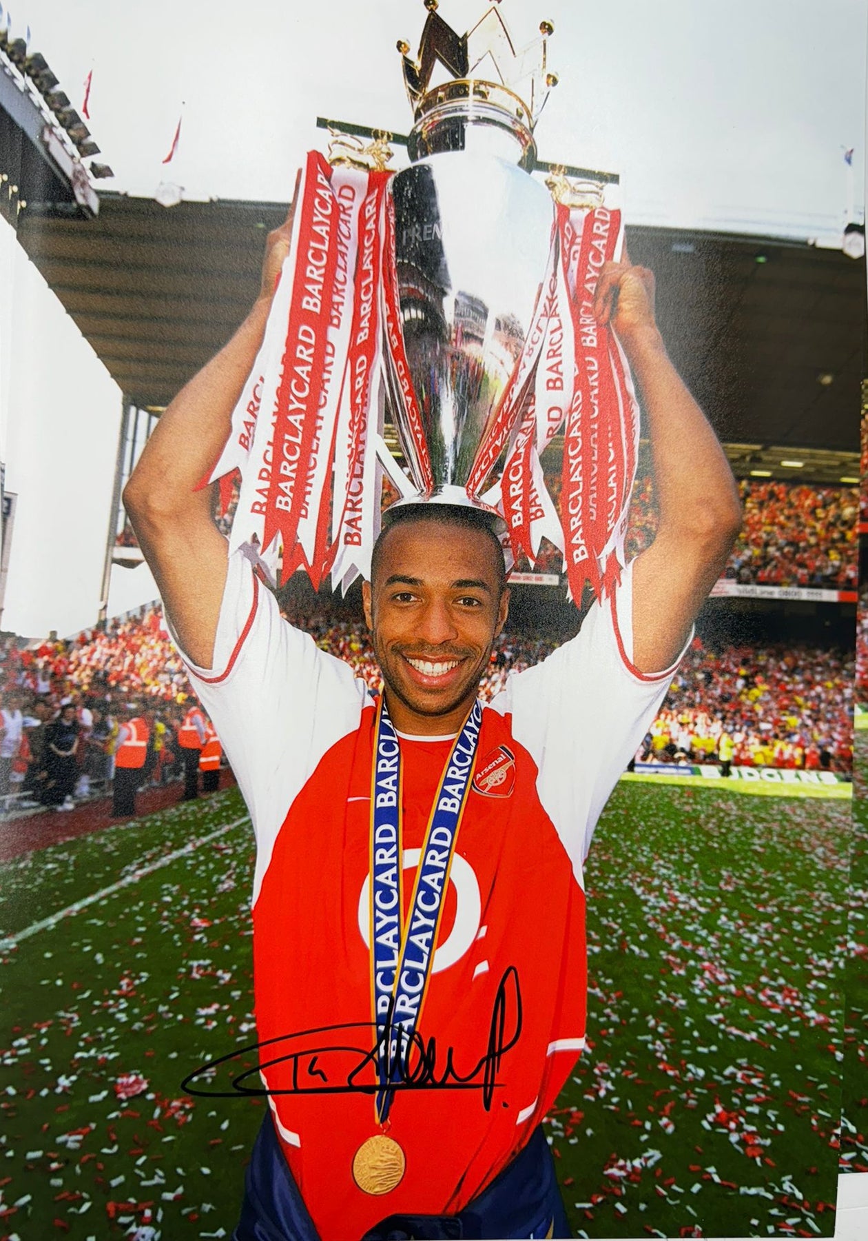 Thierry Henry Signed Arsenal Invincibles Photo | COA Included ...