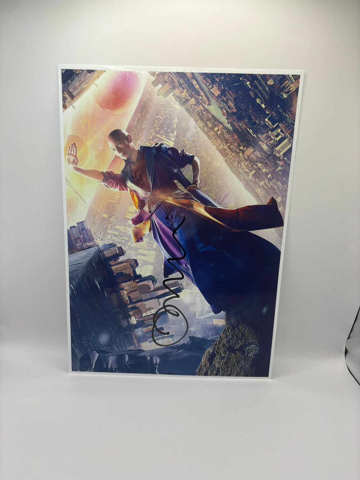 Authentic 8x10 high-gloss photograph of Tilda Swinton as the Ancient One in Marvel’s Doctor Strange, hand-signed by the actress in bold ink with a Limelight Memorabilia COA.