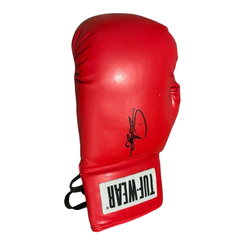 Authentic hand-signed Turki Al-Sheikh boxing glove celebrating the Riyadh Season boxing era.